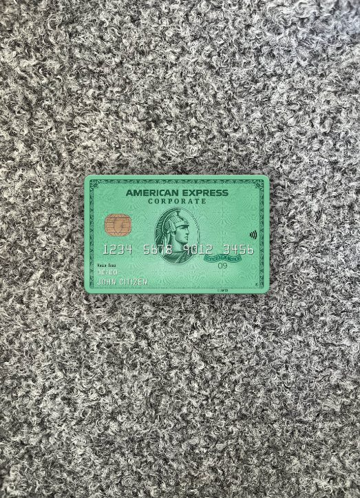 Download USA Nebraska Five Points Bank AMEX green card photolook front Photoshop template